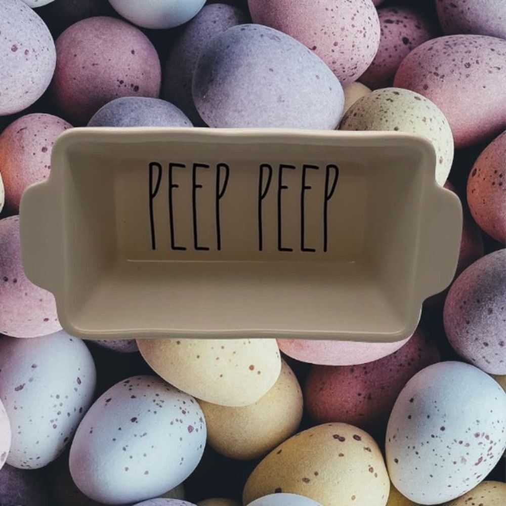 Rae Dunn “PEEP PEEP” Loaf Pan
